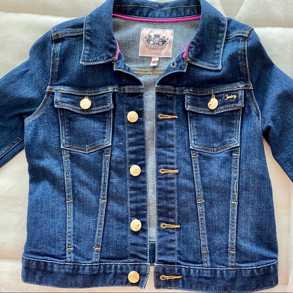 Juicy Couture Girls Blue Denim Jacket L